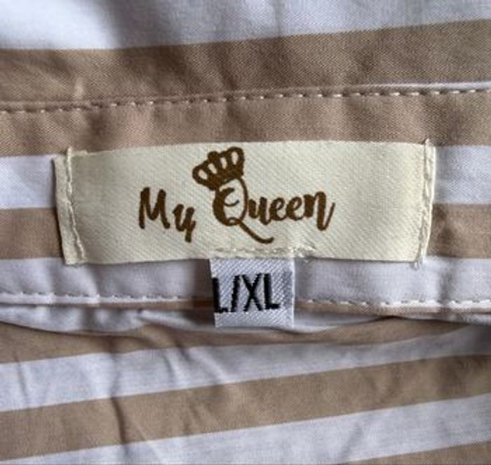 Chemise rayée, My Queen, Taille L/XL - photo numéro 4