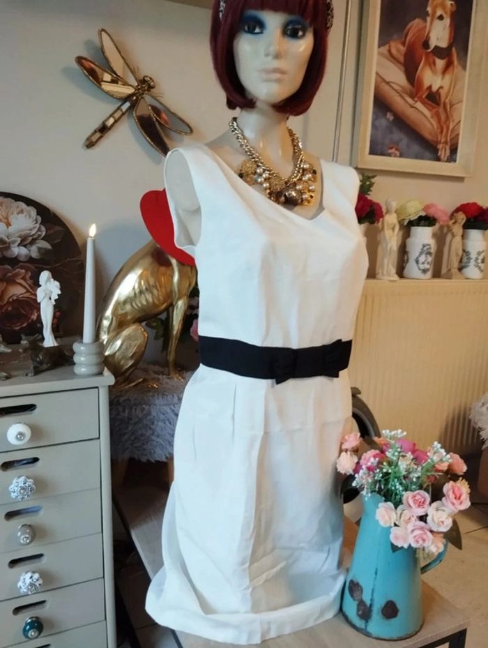 🌿Robe Chic Texturée & Noeud Antonelle T44/46🌿 - photo numéro 2