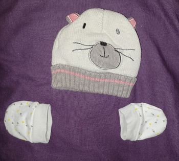 Bonnet et gants bébé 🚼