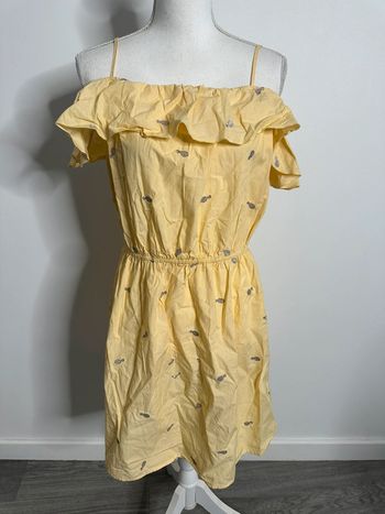 Robe Ananas jaune et argentée Cache cache T38 M