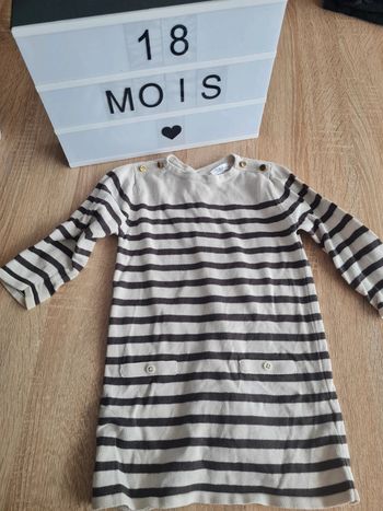 Robe pull marinière 18 mois