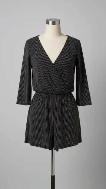 Combi-Short   - Paillettes Dorées et Argentées - Taille S (36) - Très bon état