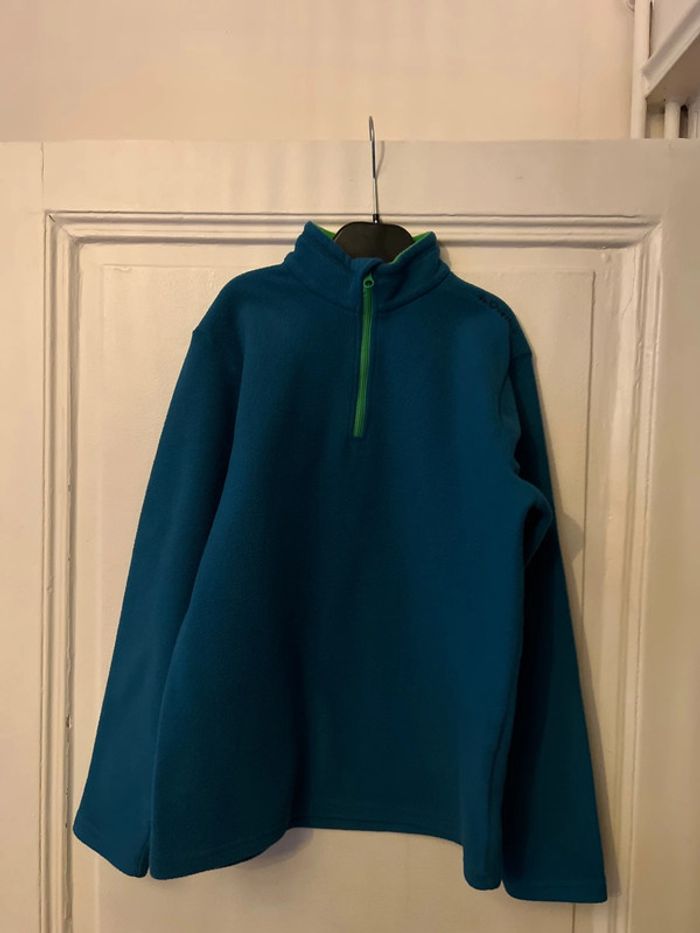 Polaire ski col zippé manches longues 12 ans - Quechua