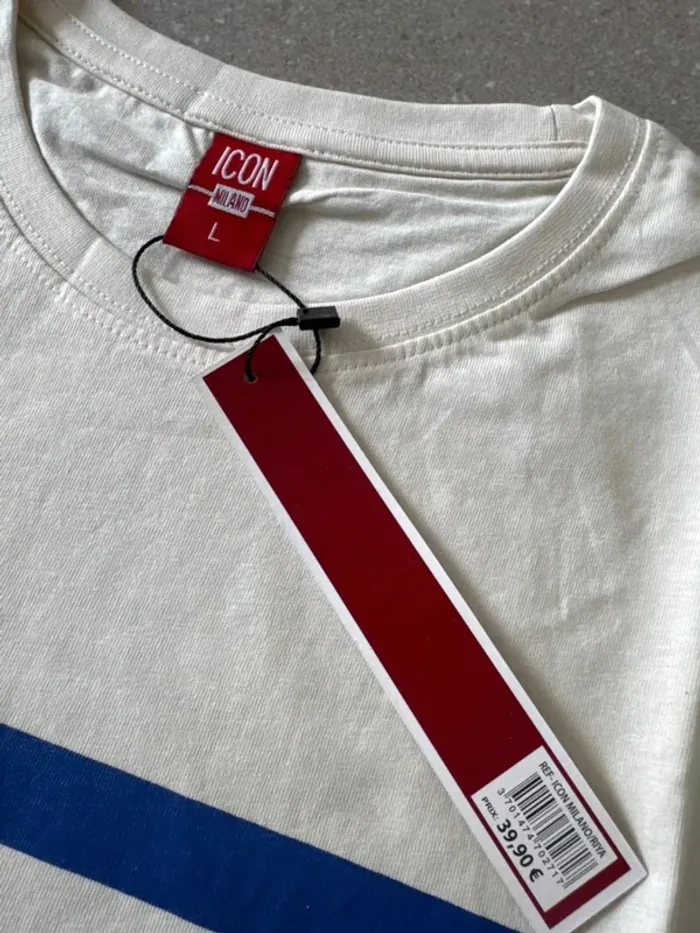 T-shirt Icon Milano, taille L, neuf valeur 40€ - photo numéro 3