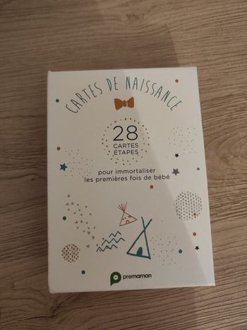 boîte de 28 cartes étapes de naissance de la marque Prémaman