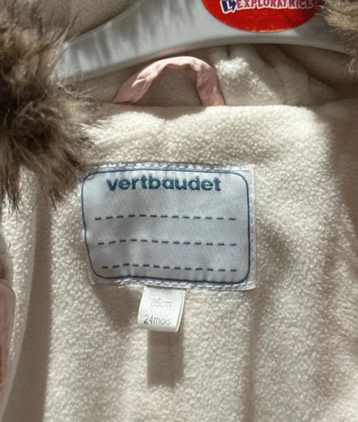 Combinaison rose taille 24 mois vertbaudet - photo numéro 3