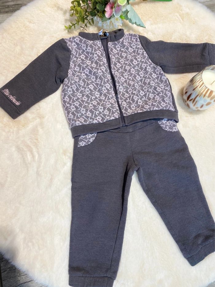 🩶très beau Jogging gris fille 18 mois Bulle de BB – TBE🩶