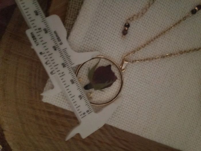 Collier rose et pierres de grenat naturelles - photo numéro 5