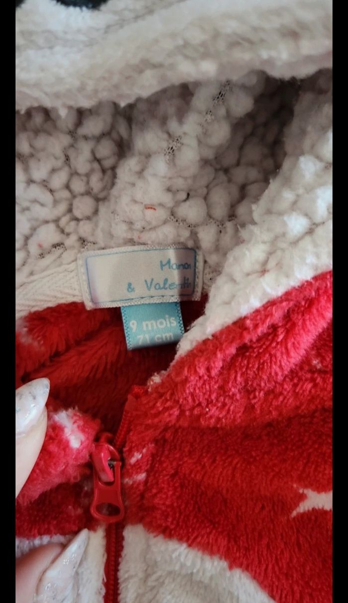 Pyjama Combinaison Bébé Garçon 9mois Rouge - photo numéro 10