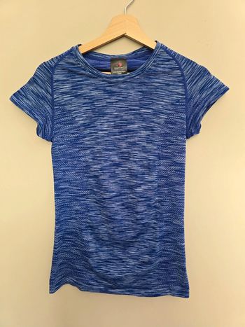 T-shirt sport femme Stedman bleu chiné Active Seamless taille S – Respirant et confortable