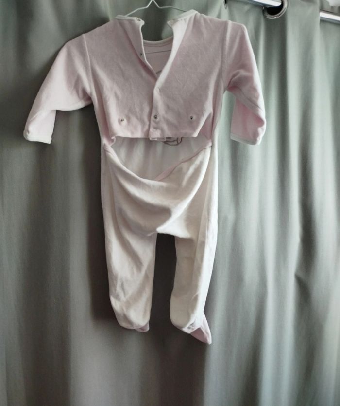 Pyjama fille grenouillère lapin - photo numéro 3