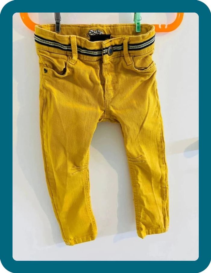 Beau jean moutarde garçon 3 ans sergent major