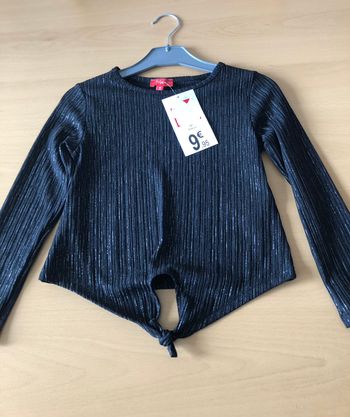 tee shirt noire fille de fetes ou soiree 4 ans