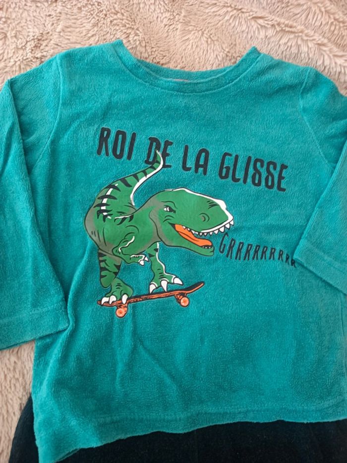 Pyjama velours Dino - photo numéro 2