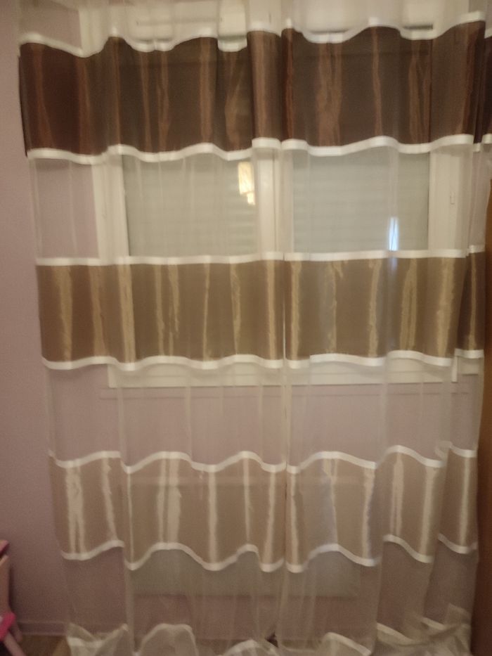 Rideaux voilage 2 panneaux - photo numéro 5