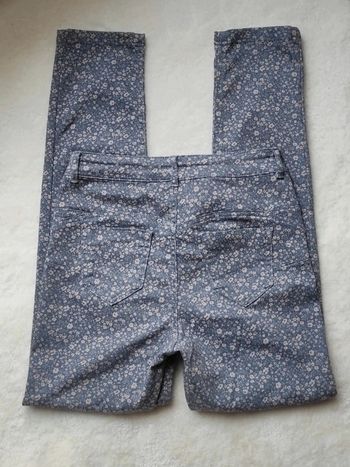 Pantalon Calzedonia S gris petites fleurs