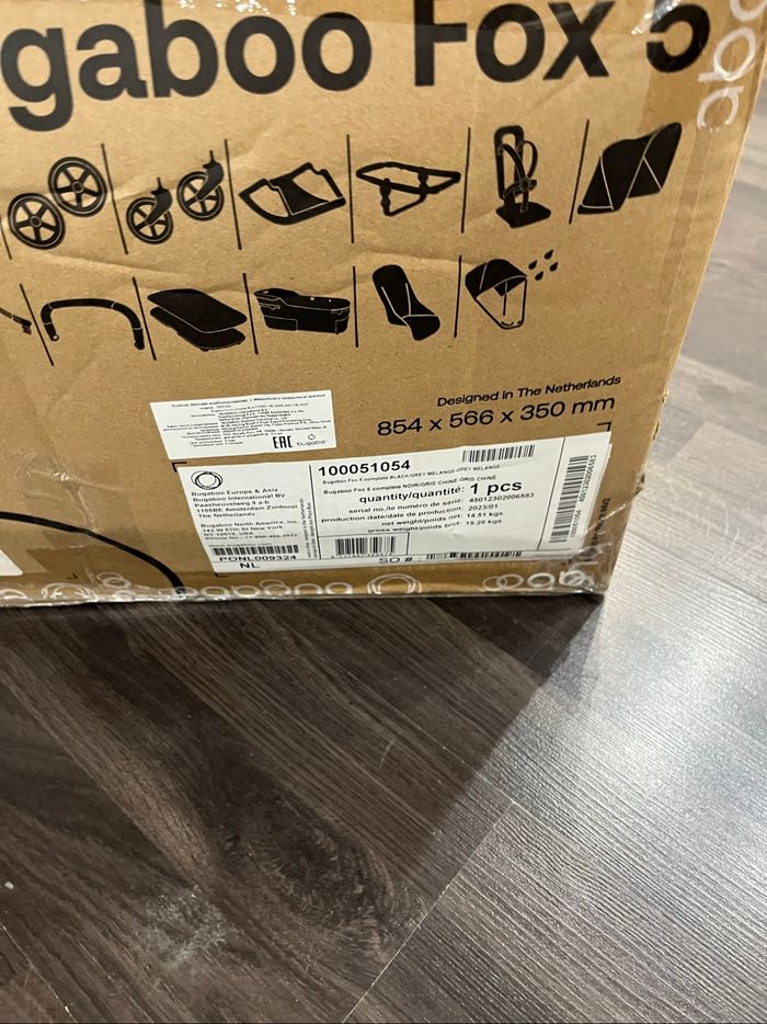 Duo poussette nacelle fox5 grise complète jamais utilisé bugaboo - photo numéro 4