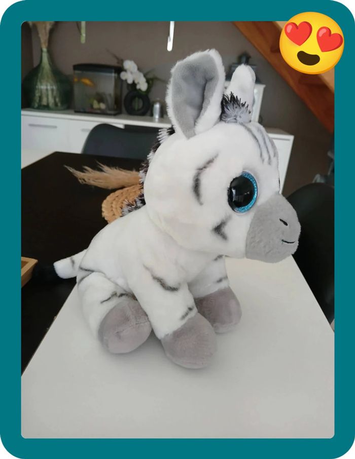 Péluche/Doudou stripes le Zèbre Comme Neuf🌿🌈 - photo numéro 3