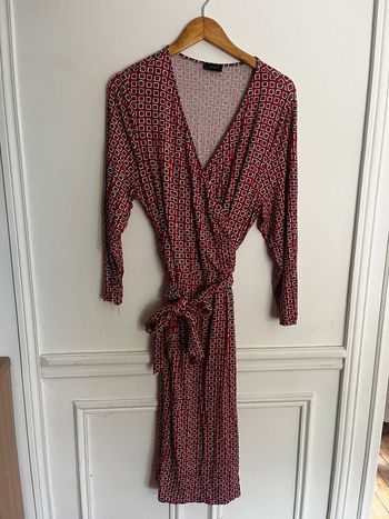 Robe rouge ceinture