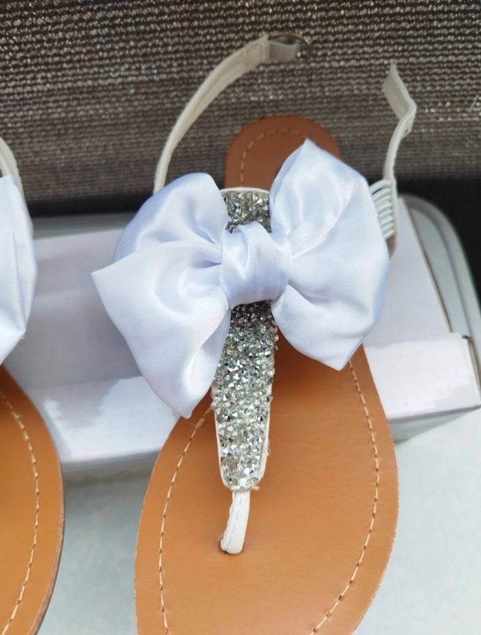 Sandale a nœud blanche - photo numéro 4