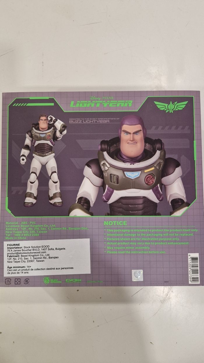 Figurine Buzz Lightyear NEUVE DAH-076 Alpha Suit Disney Pixar - photo numéro 5