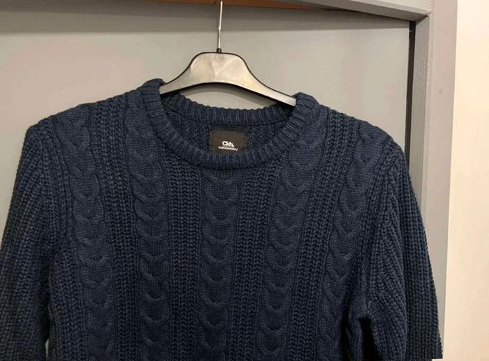 Pull homme C&A homme L marine neuf - photo numéro 2