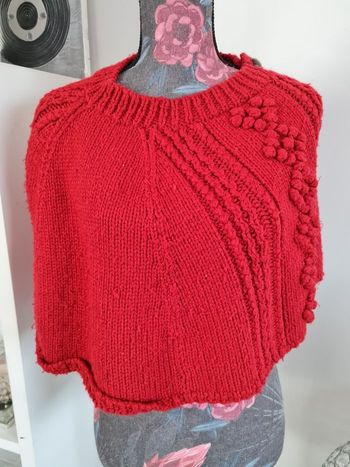 Poncho rouge