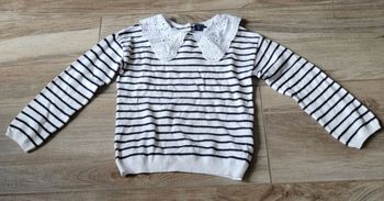 Pull marinière col Claudine taille 36 mois