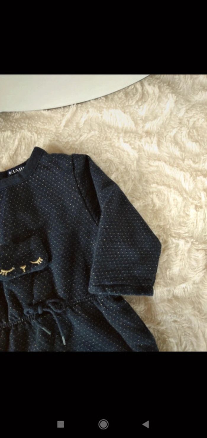 Robe manches longues Fille 3 mois Chat Kiabi - photo numéro 4