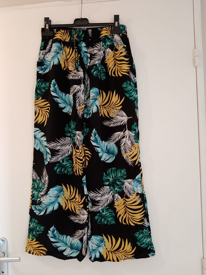 Pantalon fluide florale S/M - photo numéro 3
