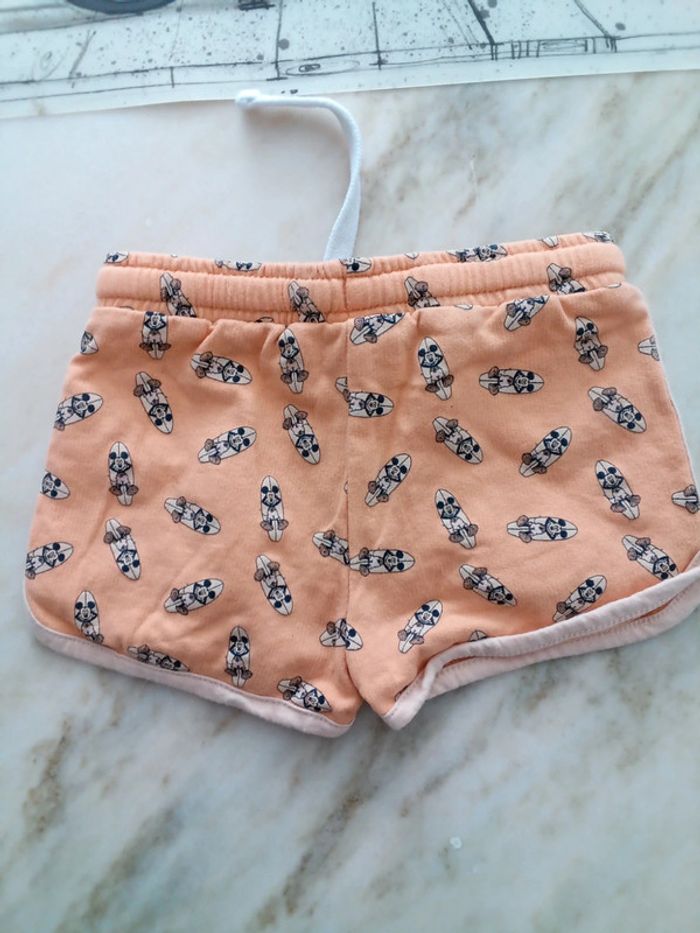 Short orange motif Mickey Disney baby - photo numéro 2