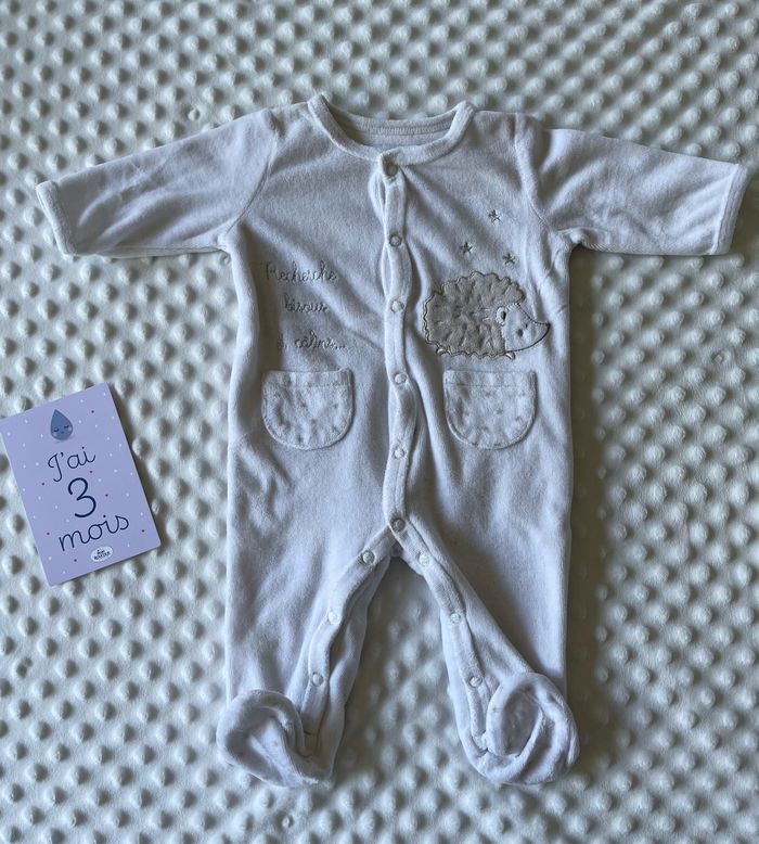 Pyjama blanc à poches