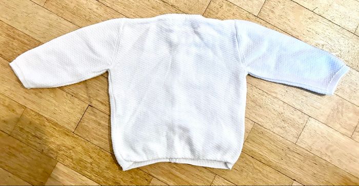 ☁️ Gilet en maille blanc cassé - 3 mois - photo numéro 3