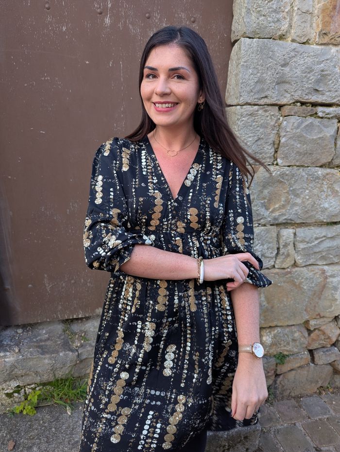 Robe Aspen noir et beige camel
Taille S/M - photo numéro 2