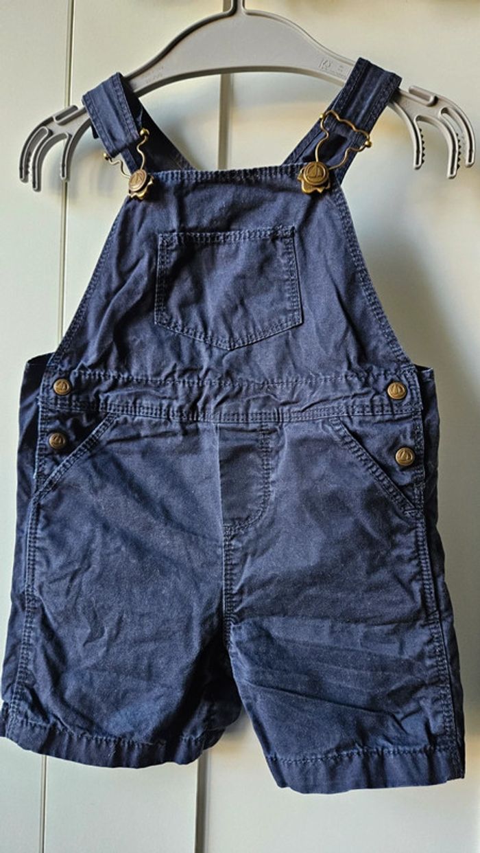 Salopette bleu marine petit bateau