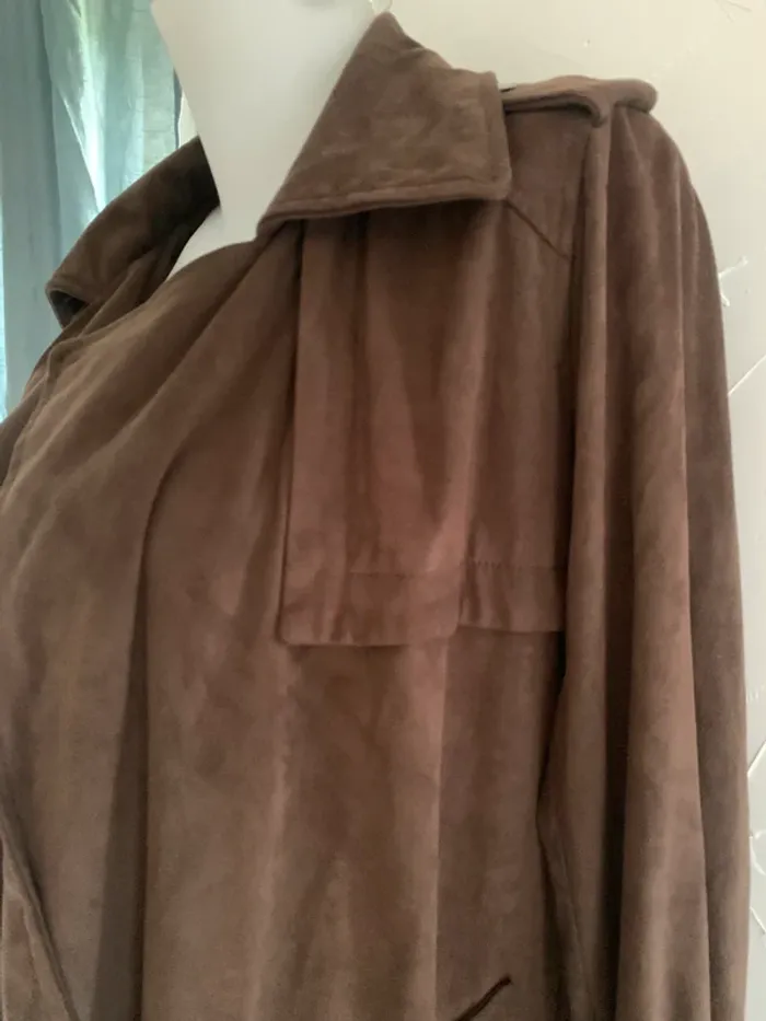 Trench gabardine Zara taille S kaki - photo numéro 6