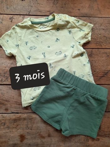 Ensemble tee-shirt et short 🌴 Tex