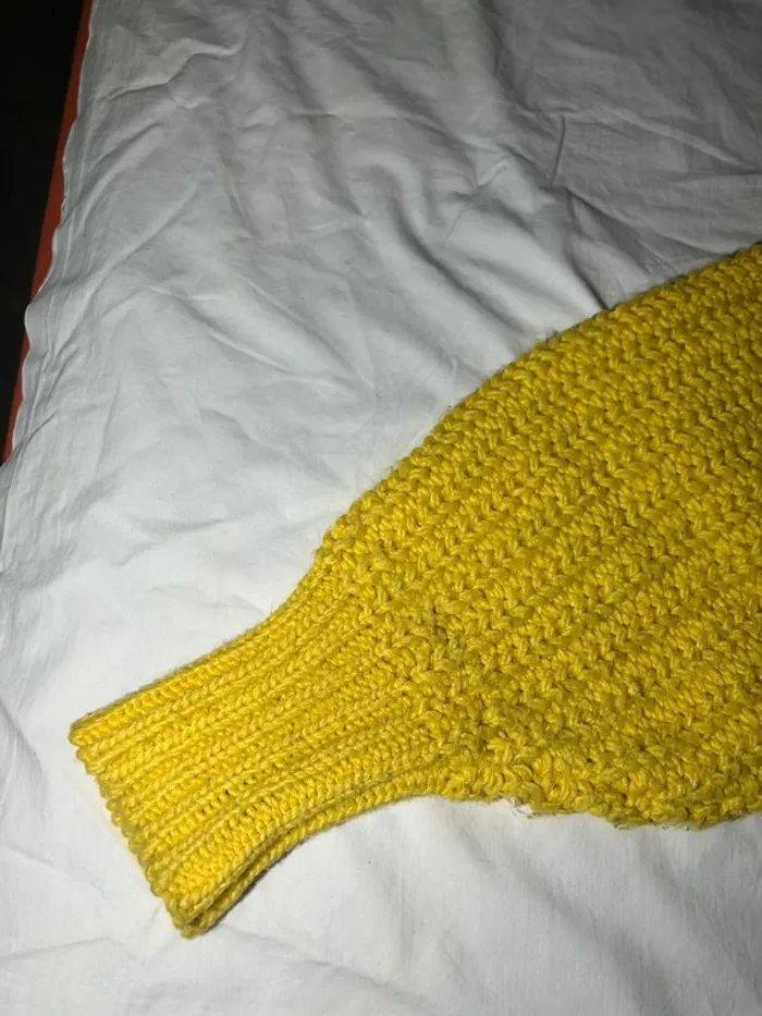 Pull jaune vintage - photo numéro 4