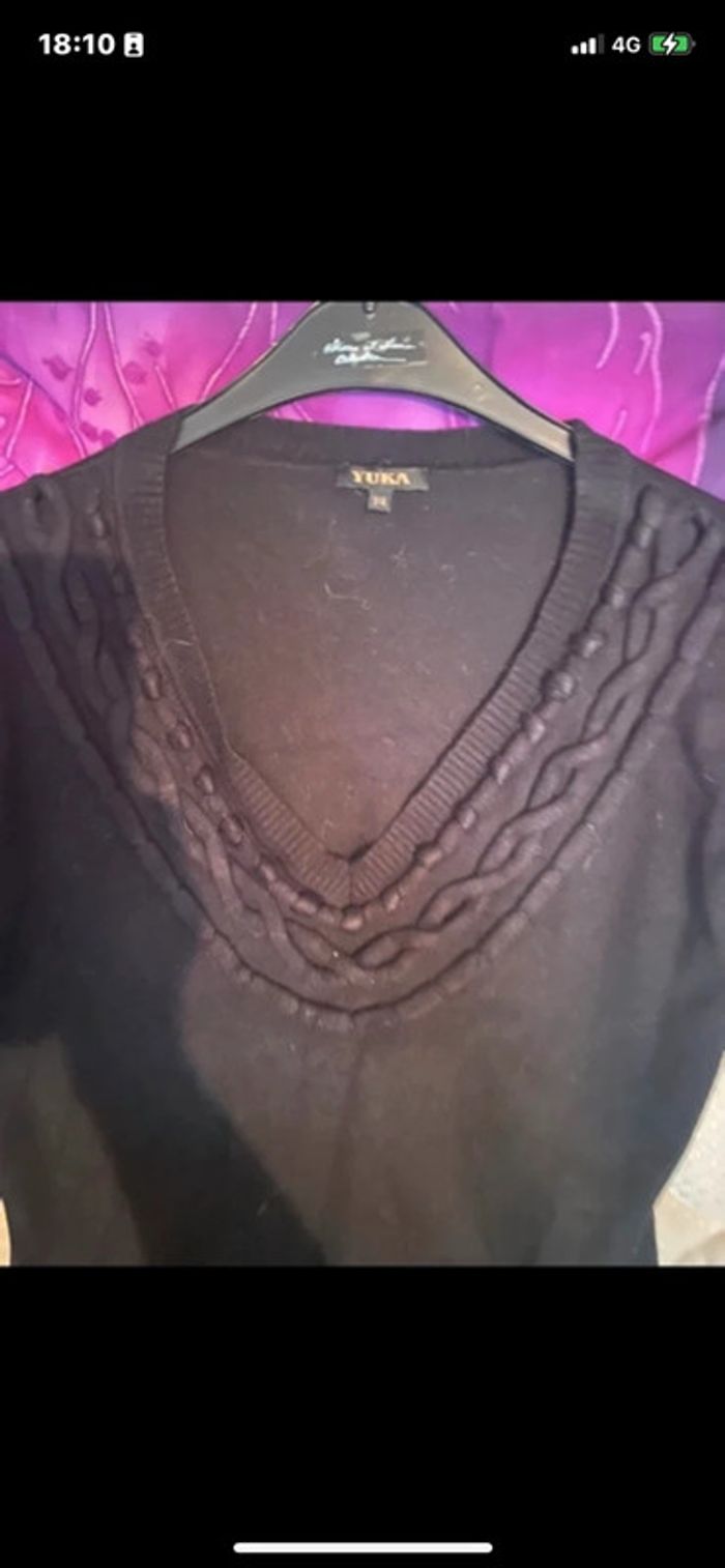 Robe pull noire - photo numéro 2