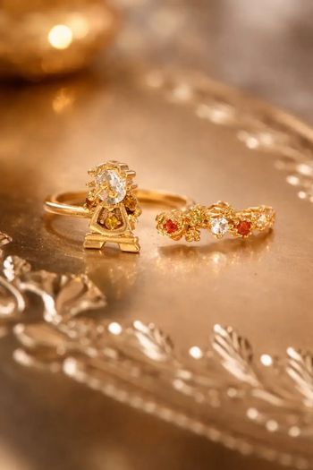 Bague Disney réglable en zircone cubique 