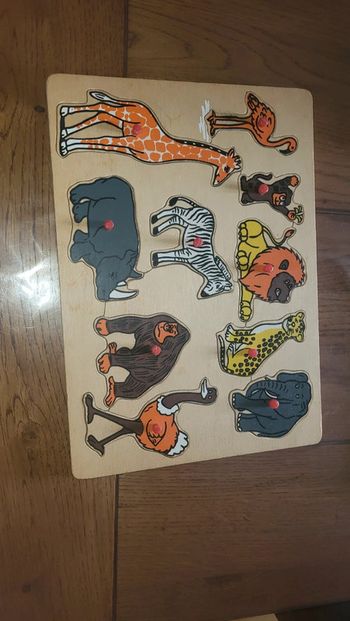 Puzzle savane en bois