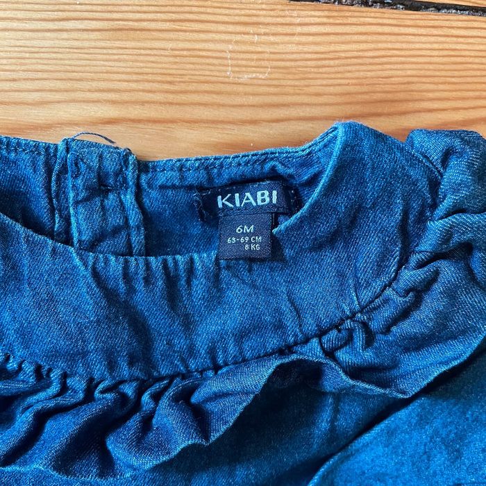 Robe Denim Kiabi 6 mois - photo numéro 2