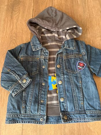 Veste 2 en 1 en jean 12 moi