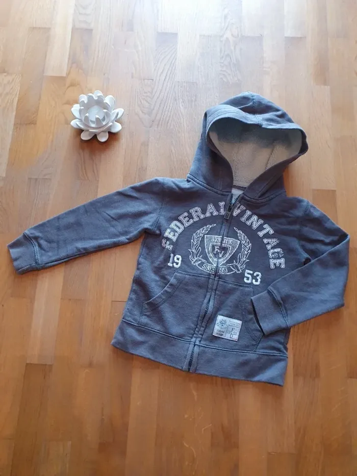 Gilet 6 ans, fédéral vintage