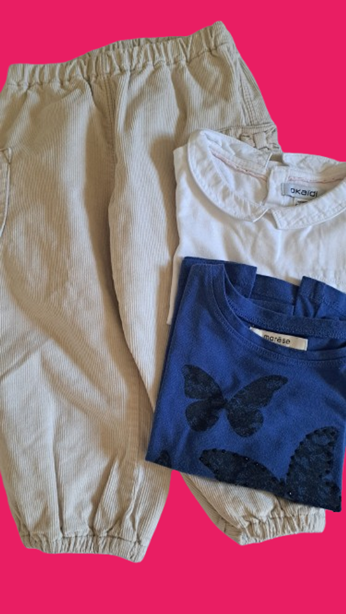 Lot de 3 articles fille 24 mois