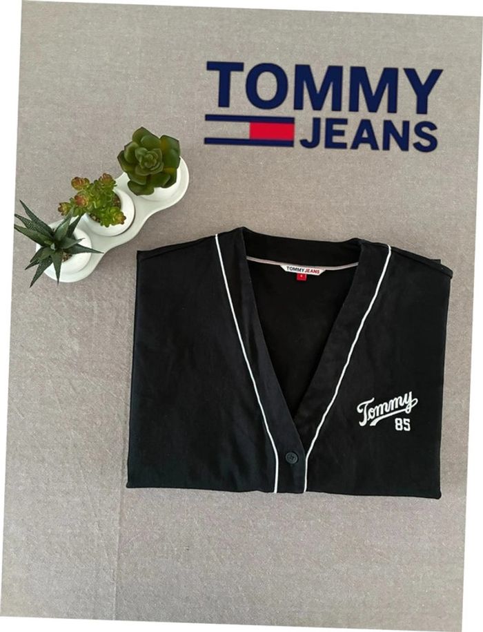 Blouse noir baseball Tommy Jeans Femme taille S en très bon état