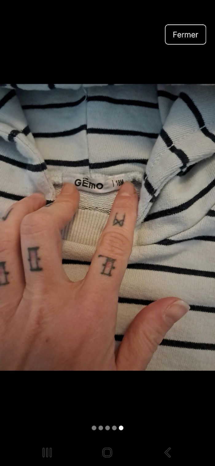 Sweat a capuche 18mois - photo numéro 4