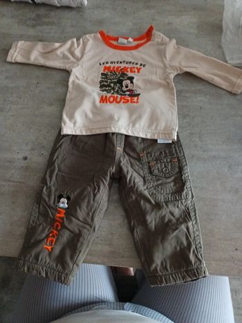 Ensemble hiver mickey 12mois