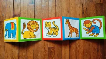 Livre de bain animaux vintage