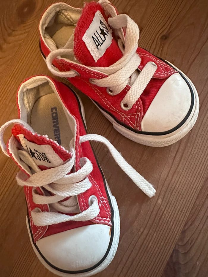 Converse basses rouge 21 - photo numéro 8